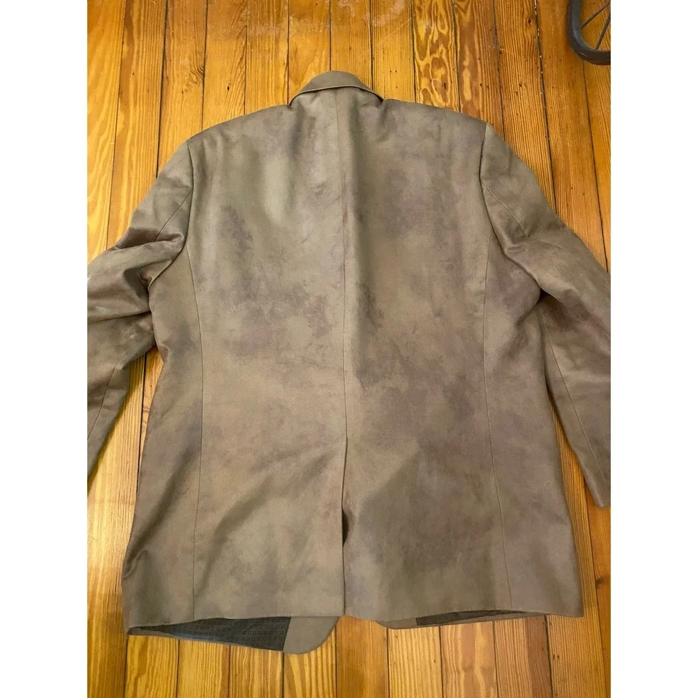 Michael Kors‎ 48L Brown Blazer Mens Faux Suede Sports Coat Jacket